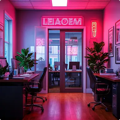 Неоновые таблички, буквы, знаки