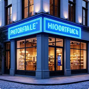 Неоновая наружная реклама